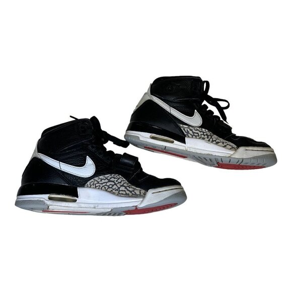 Nike Air Jordan Retro Legacy 312 GS Black Cement Oreo Gray Shoes AT4040-001 SZ 4 - Picture 9 of 16